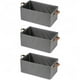 thumbnail image 1 of Caja Organizadora Plegable Apilable 47x28x20cm Gris Con Asa Pack de 3, 1 of 3