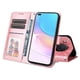 thumbnail image 2 of Funda tipo cartera FOXDOCK para Huawei Nova 8i , diseño girasol en relieve, cuero PU, cierre magnético, soporte y tarjetero, 2 of 5