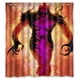 thumbnail image 1 of Cortina de ducha de Deadpool en llamas, juego de cortina de baño con ganchos, tamaño 60 x 72 pulgadas, 1 of 3