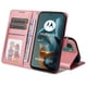 thumbnail image 3 of Funda Billetera para Motorola Moto G05 con Porta Tarjetas y Soporte Ajustable Rosa, 3 of 5