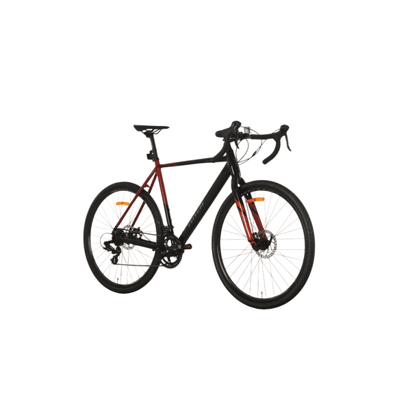 Bicicleta Gravel 700*58 Gravel x Negro Rojo