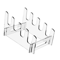 Magideal - Estante Para Almacenamiento De Platos, Organizador De Platos, Utensilio De Cocina Extraíble, Soporte Para Platos, Escurridor, Soporte De Almacenamient 4 Niveles