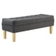 thumbnail image 2 of Banqueta Wood 2c Felpa 05 Gris, 2 of 3