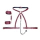 thumbnail image 1 of Adjustable Faux Leather BDSM Body Harness with Anal Hook and Ankle Cuffs for Couple Bondage Games and Adult Pleasure, 1 of 2