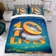 thumbnail image 4 of 10 Vidas Conjunto de sábanas temático, trío de piezas, cómodo y amigable con la piel, diseño único, regalo de decoración para el hogar para familiares, amigos y fans, 90 cm * 190 cm, 4 of 6