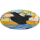 thumbnail image 1 of Johnny Bravo Alfombra Redonda de Felpa Coral, Antideslizante, No Desprende Pelusas, Lavable y Duradera para Salón, Dormitorio y Habitación de Niños 60cm, 1 of 6