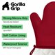 thumbnail image 2 of Guantes de horno GORILLA GRIP 32 × 21 cm 550 °F (≈288 °C) rojo, 2 of 9