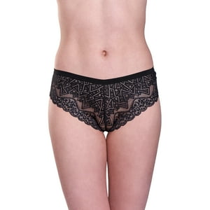 Baziani - Calzón Pantaleta Encaje 20479 Negro L