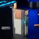 thumbnail image 1 of Transparent Automatic Cigarette Box Lighter Charging Two In One, Plastic Fine Counts Cigarette Boxes (20pcs Capacities), 1 of 3