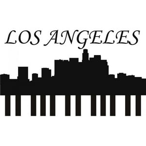 Rienda Libre Graphics - Decomural Los Angeles City Skyline Cityscape Ws-18907