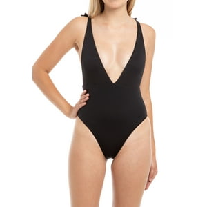 Samia - Traje De Baño Con Textura Negro M