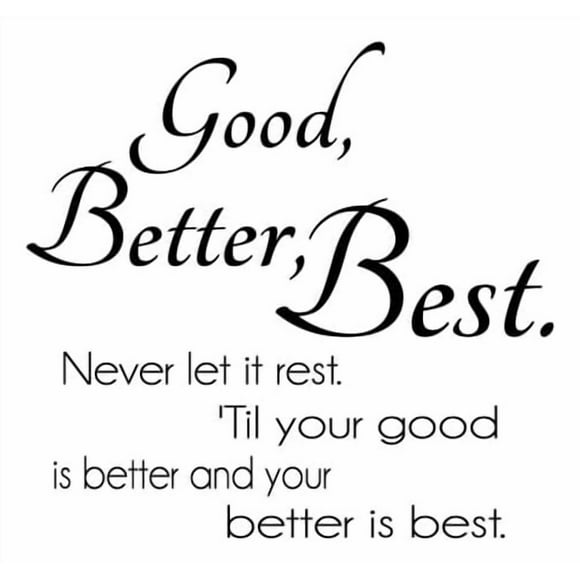 Decomural Good Better Best Inspirational WS-43009