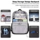 thumbnail image 2 of Mochila para portátil MAXTOP Deep Storage de 15,6 pulgadas con puerto USB, color negro, 2 of 7