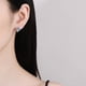 thumbnail image 5 of Aretes de Aro de Moissanita 1-2cttw para Mujer Color D Claridad VVS1 Aretes Pequeños de Diamante Aretes de Moissanita de Plata Esterlina para Mujer con Certificado, 5 of 8