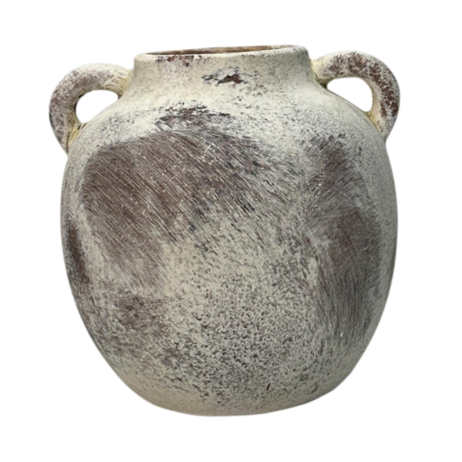 Bothyi - Jarrón De Cerámica Rústica, Florero De Granja, Florero Decorativo Wabi Sabi Para Entrada, Marrón