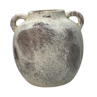 Bothyi - Jarrón De Cerámica Rústica, Florero De Granja, Florero Decorativo Wabi Sabi Para Entrada, Marrón