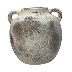 Bothyi - Jarrón De Cerámica Rústica, Florero De Granja, Florero Decorativo Wabi Sabi Para Entrada, Marrón