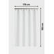 thumbnail image 4 of Cortina De Baño Tela Impermeable 178x183cm 12 Argollas + forro, 4 of 4