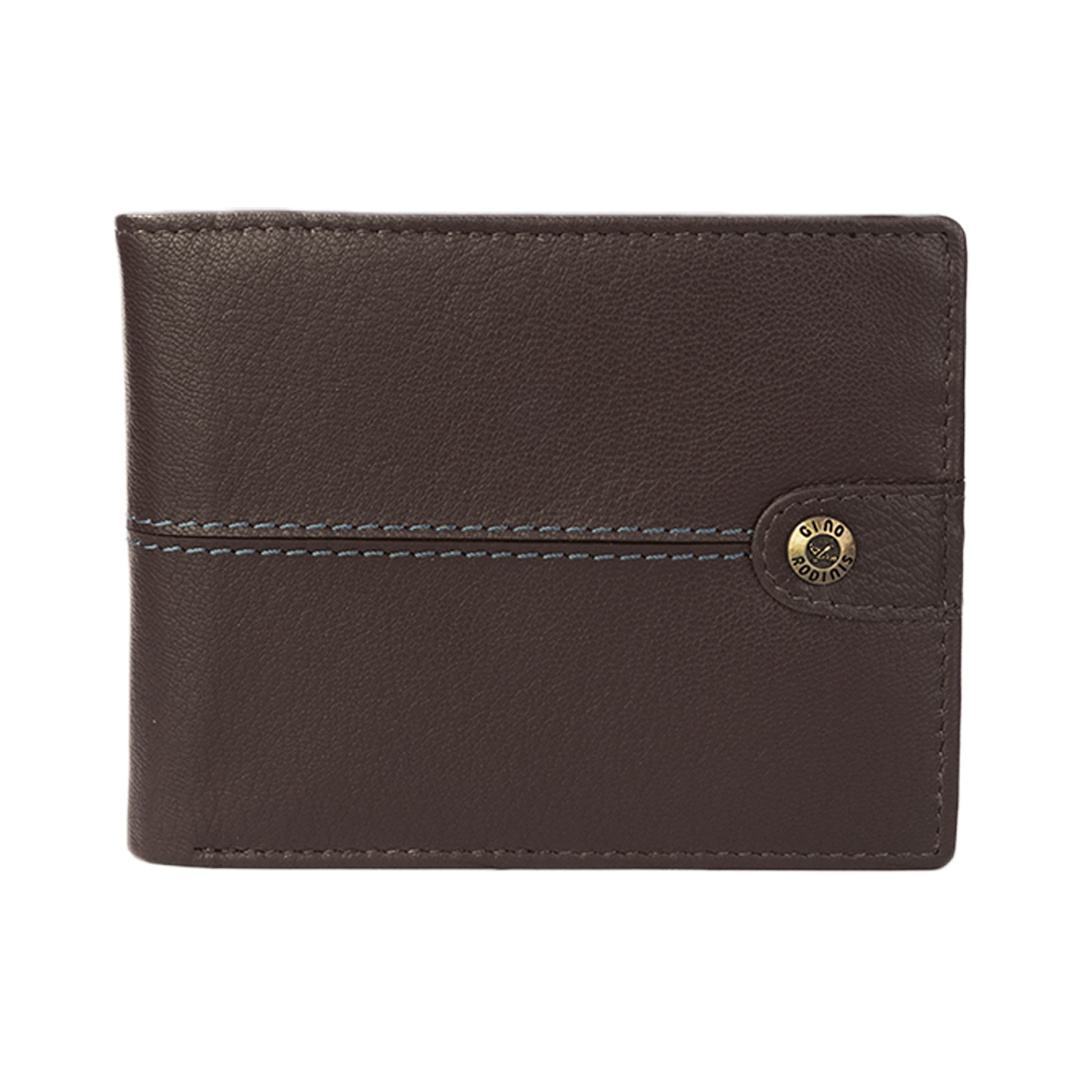 Billetera De Cuero Gino Rodinis Burano 1181 Café