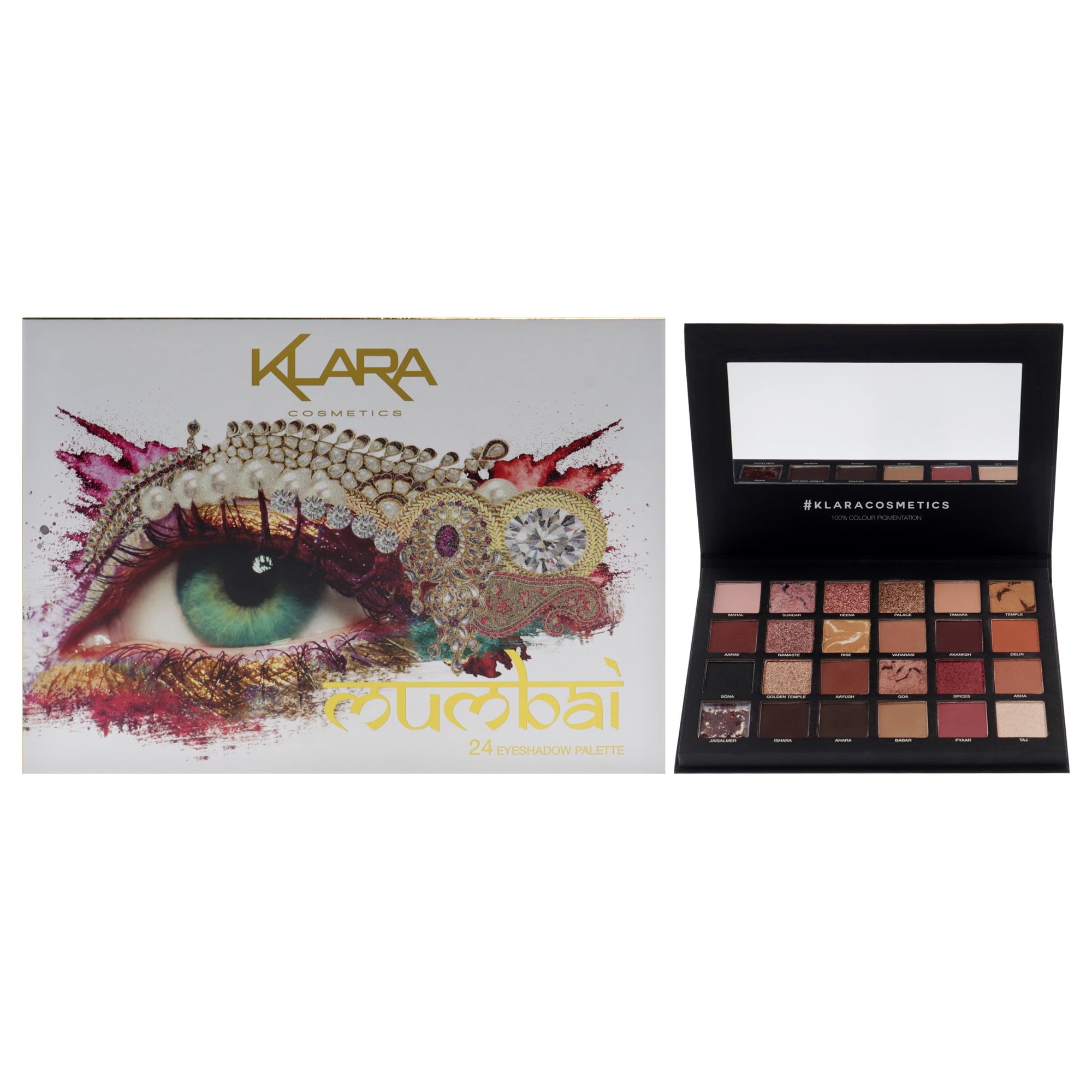 Klara - Paleta De 24 Sombras De Ojos - Bombay