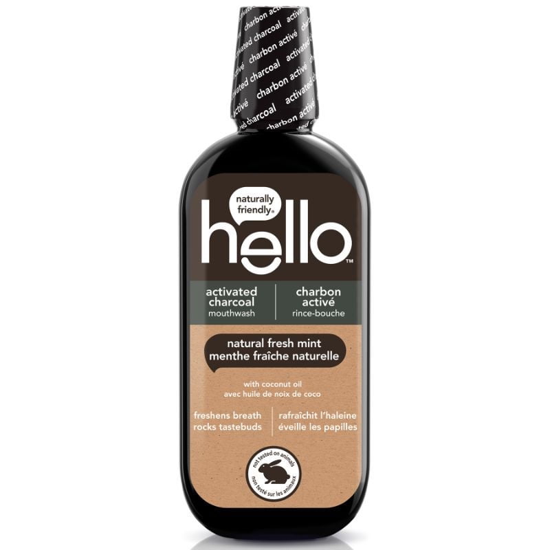 Enjuague Bucal Carbón 473 ml Hello