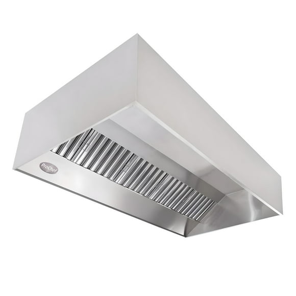 Campana Industrial Mural 2x1 mt. Acero Inoxidable