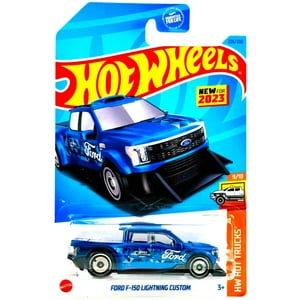 Camión Hot Wheels Fundido A Presión Ford F-150 Lightning 2023 Blue