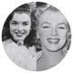 thumbnail image 3 of Alfombra Redonda Marilyn Monroe Felpa Coral 60cm, 3 of 6