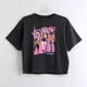 thumbnail image 1 of Polera Manga Corta Niña Huntr/x Gris Kpop Demon Hunters, 1 of 4