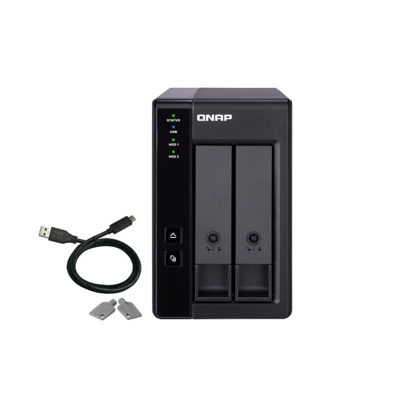 Almacenamiento con conexión directa (DAS) QNAP TR-002-A-US de 2 bahías