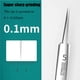 thumbnail image 4 of Pinzas de precisión para eliminar puntos negros con gancho curvo de acero inoxidable para acné, espinillas, comedones, manchas o astillas y tratamientos para eliminar pelos encarnados., 4 of 6