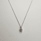 thumbnail image 3 of Collar Punto de luz, oro blanco italiano 18k, 3 of 3