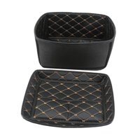 Magideal - Almohadilla Para La Parte Superior De La Caja Trasera De La Motocicleta, Accesorio Portátil Y Resistente, Protector Ligero De Pu Para Caja De Equipaje 65 Litros