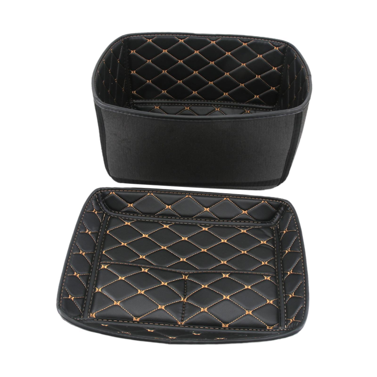 Magideal - Almohadilla Para La Parte Superior De La Caja Trasera De La Motocicleta, Accesorio Portátil Y Resistente, Protector Ligero De Pu Para Caja De Equipaje 65 Litros