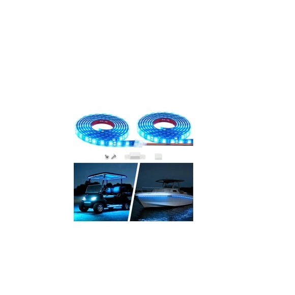 Tira de luces LED Phosfera 12V 122 cm 2 piezas Impermeable Azul