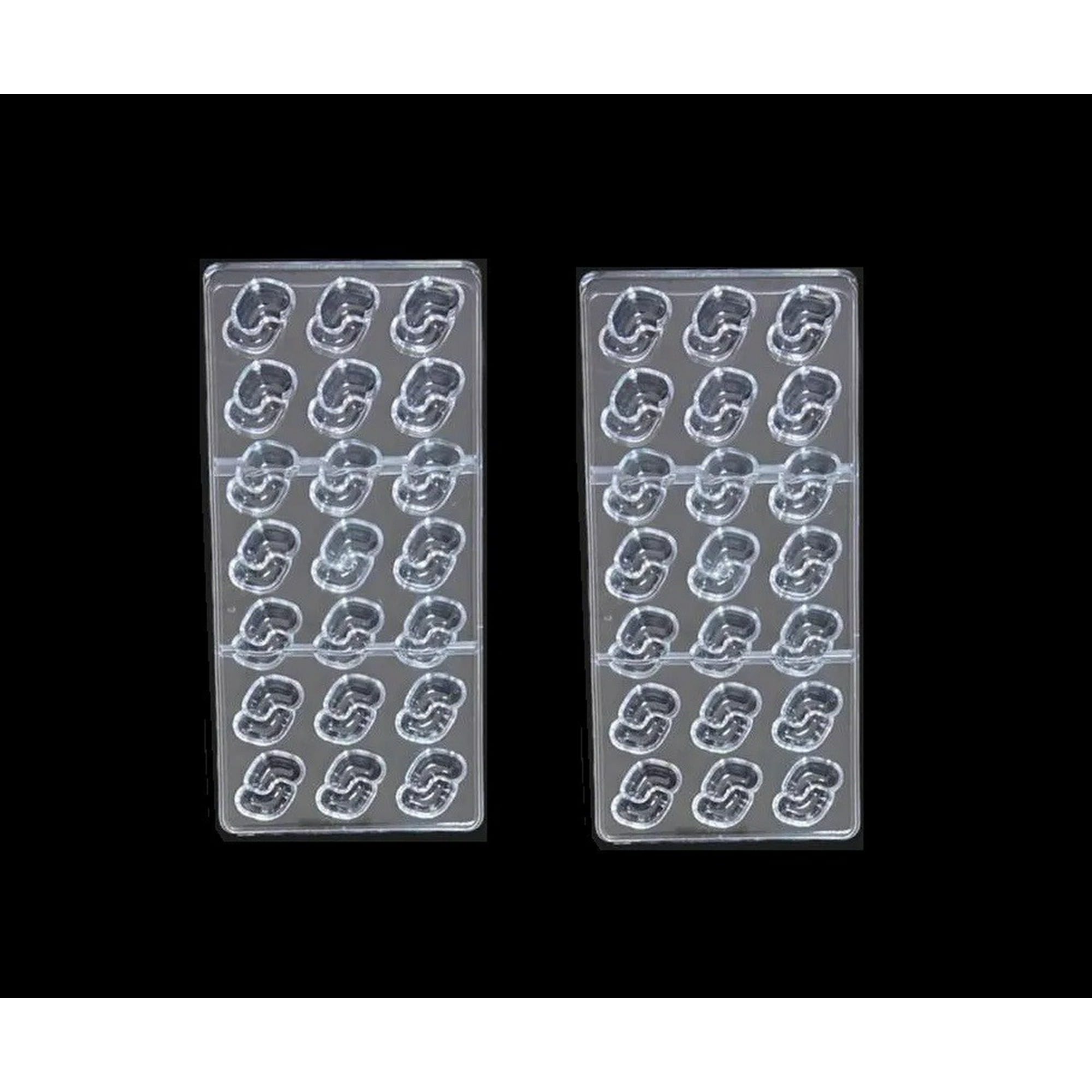 Genérico - Pack 2 Molde Chocolate Molde Chocolate Policarbonato Forma S