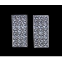 Genérico - Pack 2 Molde Chocolate Molde Chocolate Policarbonato Forma S