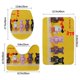 thumbnail image 3 of Bearbrick Juego de 3 alfombras de baño de coral fleece: tapete de baño + alfombra de inodoro en forma de U + funda de tapa de inodoro en forma de O, 3 of 6
