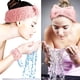 thumbnail image 4 of Puños de pulsera con diadema de 4 piezas para lavarse la cara Maquillaje para mujeres y niñas para evitar derrames de líquidos, 4 of 6