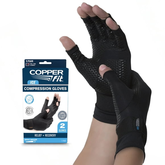 Guantes Compresión Copper Fit ICE Mentol Talla L/XL Alivio