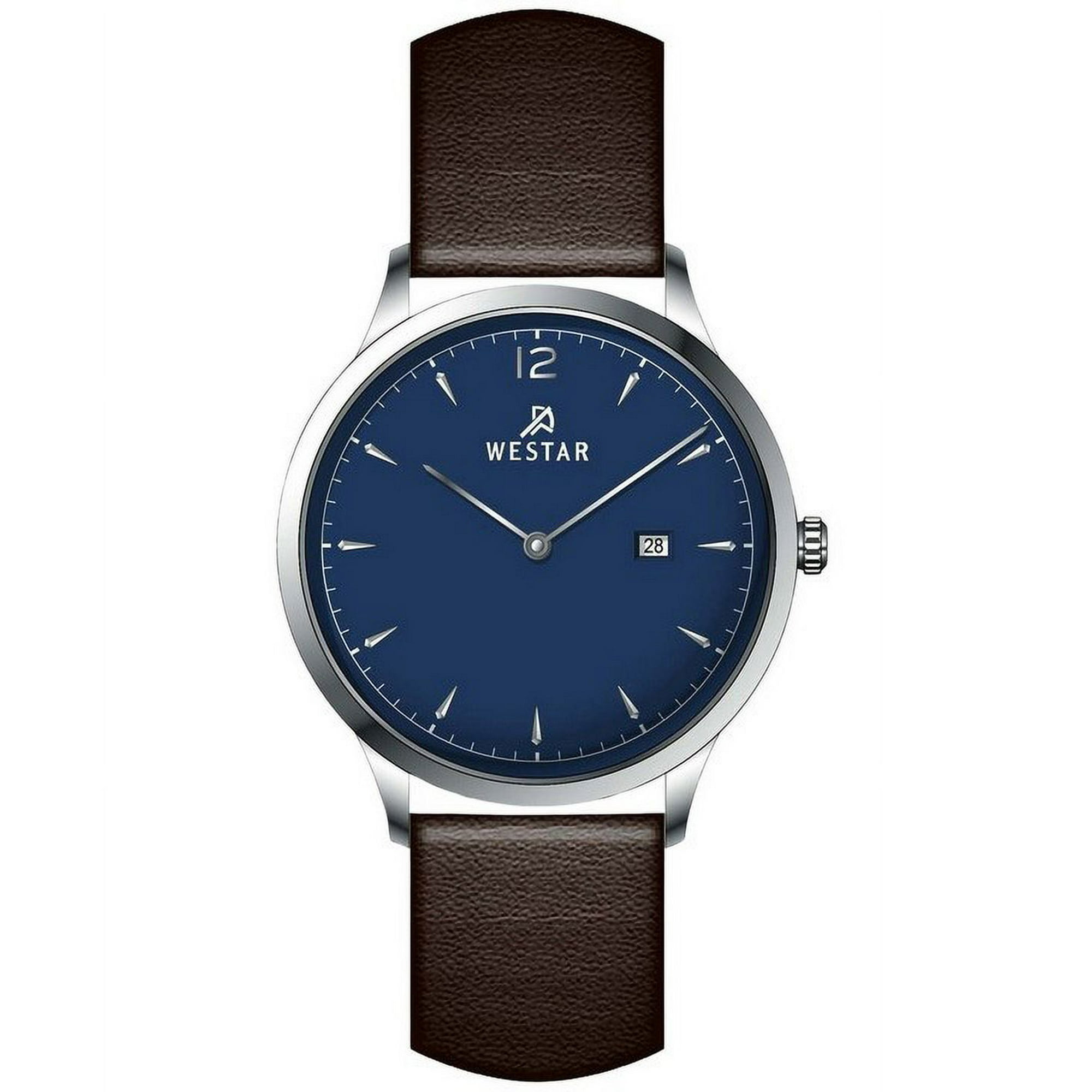 Westar - Reloj Profile Correa De Cuero Esfera Azul Cuarzo 50217stn124 Para Hombre