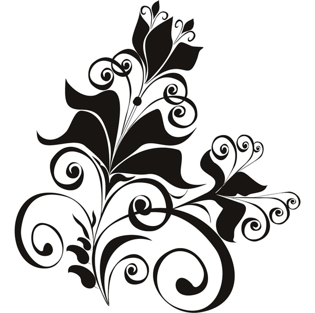 Rienda Libre Graphics - Decomural Flower Bunch Floral Swirl Ws-18210