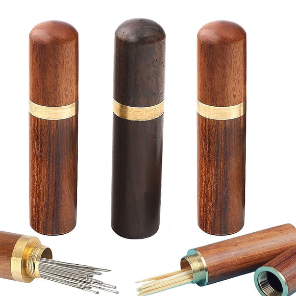 Porta Palillos APZDFGIFCD Paquete de 3 de Madera Portátil 8.6 cm