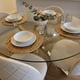 thumbnail image 3 of Comedor Mesa Equiz 100cm (Patas X Dorada) + 4 Sillas Adela Beige, 3 of 4