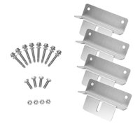 Bothyi - Soporte De Montaje De Panel Solar De 4 Piezas, Aleación De Aluminio Para Remolques, Autocaravanas