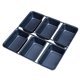 thumbnail image 4 of 6 tazas de pan de mini pan antiadherente para hornear mini postres de pan hornear lata, 4 of 5