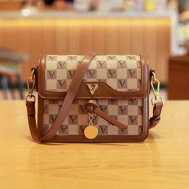 Mini Vintage Crossbody Bag, Retro Flap Shoulder Bag, Women's Fashion Handbag & Phone Purse (7.48"x5.51"x2.75")