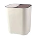 thumbnail image 1 of Separación Seca Y Húmeda Cubo De Basura Cubo De Almacenamiento De Basura Para Garaje, Dormitorio Blanco, 1 of 5