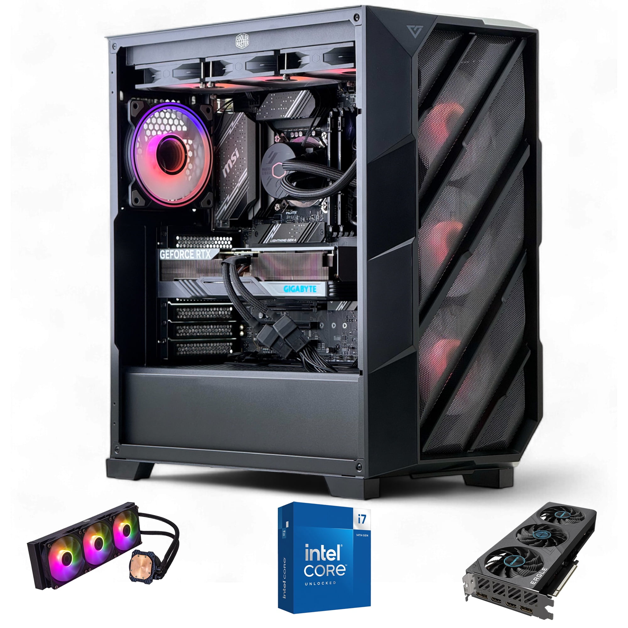 Pc Gamer: Intel Core I7 14700K 32Gb Ddr5 2Tb Rtx 4070 Ti Super Wifi+Bt