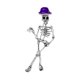 thumbnail image 4 of Broche De Halloween Pin De Halloween Accesorios Para Mujeres Hombres Broche De Esqueleto Sombrero Morado, 4 of 5